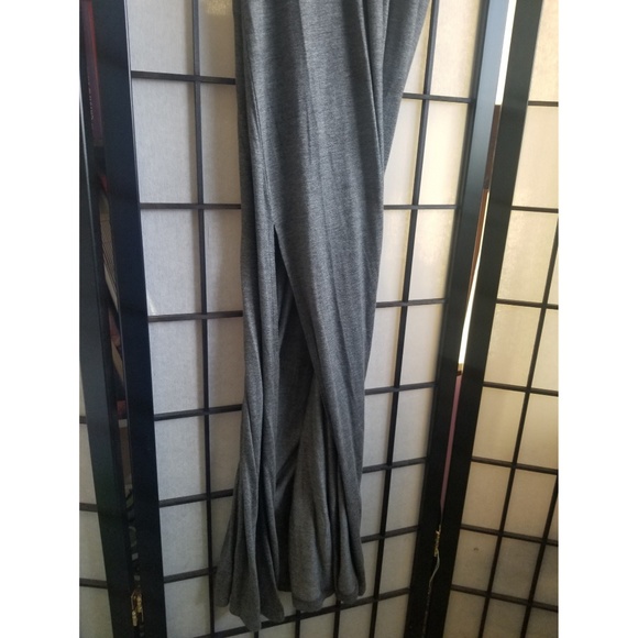 Velvet torch grey deep v Maxi dress nwot - Picture 3 of 7